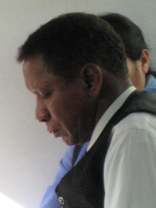 closeup of the Los Angeles bus pervert