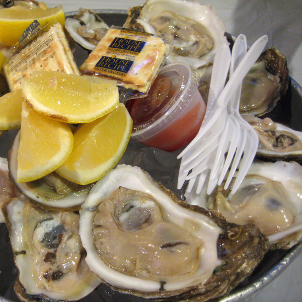 the world is your oyster -- are you gonna eat that?