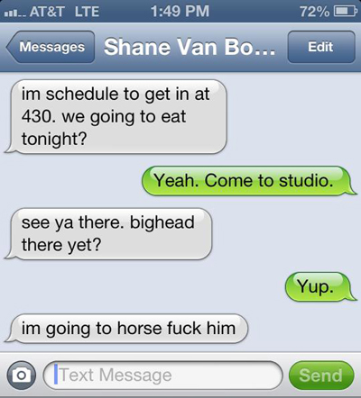 as sent to Justin Collett from Shane Van Boening